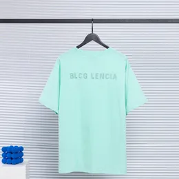 BLCG LENCIA 2023 lato nowy 250g 100% tkanina bawełniana T-shirt mężczyźni wysokiej jakości nadruk kolor spadek rękaw luźne koszulki topy typu oversize 202302