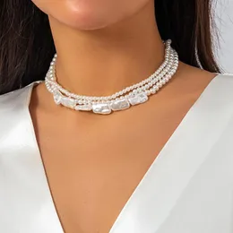 Choker Dam konstgjorda pärlor Halsband Modeaccessoarer 2023 Smycken Jubileumspresent Vintage 20232764