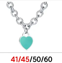 new silver gold necklace toggle chains link men's jewelry heart pendant necklaces for women set fashion jewlery designer womens couple bracelets Wedding Party gifts
