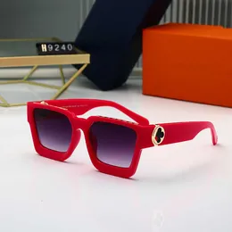 Moda Lou top fajne okulary przeciwsłoneczne Okulary pudełkowe Stopniowa zmiana duża ramka Osłona przeciwsłoneczna obiektywu Akcesoria metalowe Donkey Home z oryginalnym pudełkiem