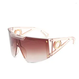 Солнцезащитные очки Coolku One Piece негабаритный для мужчин Женщины Большие оттенки Щит Щит Щил езда на велосипеде вождение каникулы B4027
