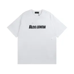 BLCG LENCIA 2023 Sommarnyhet 250g 100 % bomullstyg T-shirt Herr Högkvalitetstryck Färg Drop Sleeve Lösa Tshirts Oversize Toppar 2023196