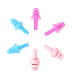 Ear Care Supply Sile Earplugs Swimmers Plugues macios e flexíveis para viajar Slee Reduzir o ruído Plug 8 cores Drop Delivery Health Be Dhlwq