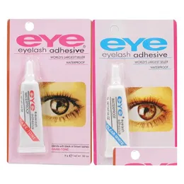 Eyelash Adhesives 100Pcs Beauty Makeup Clear White Black Waterproof False Eyelashes Adhesive Eye Lash Glue 7G Drop Delivery Health T Dh3Yh