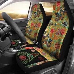 Coprisedili per auto INSTANTARTS Vintage Japanese Dragon Art Accessori Protezione interna per veicolo 2023