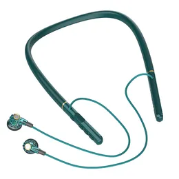 BX-05 Kabelloser Bluetooth-Kopfhörer mit Nackenbügel und Mikrofon, schweißfestes IPX5-Bass-Headset für Fitnessstudio, Sport, Laufen, Musik von kimistore