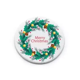 Boşluklar süblimasyon seramik süsleme karo süsü kolye asılı dekorasyon 3 inç Noel süsleri ağaç dekorları için kişiselleştirilmiş el yapımı en iyi kalite