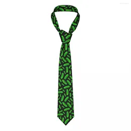 Bow Ties Cucumber Vegetable Character Cute Neckties Unisex Polyester 8 Cm Neck Men Slim Classic Gravatas Wedding Accessories Cosplay