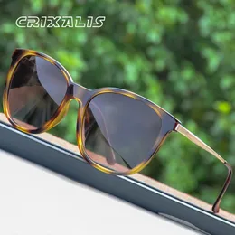 Crixalis Square Polarized Sunglasses for Women 2021 브랜드 디자인 안티 눈부심 주행 복고풍 태양 안경 남성 UV400 Zonnebril Heren