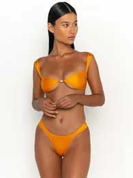 Trajes de baño Sexy Bikini Set Push Up Bikini String traje de baño mujeres traje de baño 2023 Tanga Micro Biquini Tie tinte dibujo ropa de playa brasileña