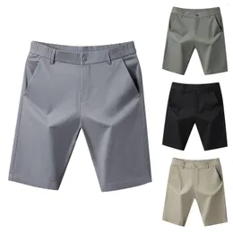 Men's Shorts Pure Cotton Casual For Summer Quarter Pants Thin Slim Fit And Can Be Tied With Leather Straps