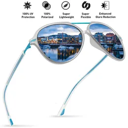 Güneş gözlüğü Juli Polarize Pilot Moda Erkek Kadınlar TR90 Metal Balıkçılık için Kırılamaz Çerçeve Sürüş Büyük Boy Gözlük 230707