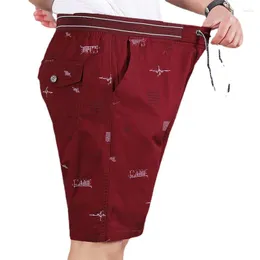 Shorts pour hommes 2023 mode été hommes vêtements coton imprimé décontracté cordon doux pantalon ample vêtements de plage sport Joggers