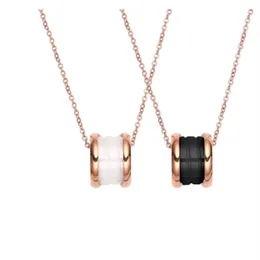 Trend titanium steel necklace female ins personality Roman digital design pendant necklace G3333