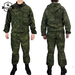 Jeans Tactical Military Uniform Set Russia Combat Camouflage Working Clothing Outdoor Airsoft Paintball Cs Gear Training Uniform 2pcs