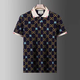 2013 designer stripe Luxury Brand Gu polo shirt t shirts snake polos bee floral embroidery mens High street fashion horse polo T-shirt