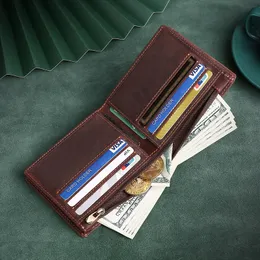 RFID Dolars Money Wallet Clip Man Luxury Vintage Clips Men Menhide Hourders Coin Leather Men for Ticket Holder Card I