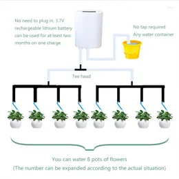Bewässerungsgeräte Intelligente Gartenautomatikpumpensteuerung Zimmerpflanzen Tropfbewässerungsgerät Wassertimer-System Gewächshaus