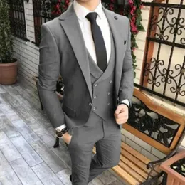 メンズスーツ スリーピーススーツ男性用スリムフィット高級ウェディングドレス 2023 トレンド衣装ファッションデザイン完全な男性