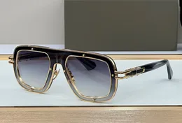 Mode lyx designer herr kvinnor solglasögon tallrik metall kombination fyrkantig form glasögon utomhus avantgarde stil toppkvalitet UV-skydd kommer med fodral