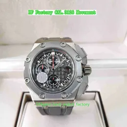 HF Factory Mens Watch 44mm x 14.25mm 26568 Michael Schumacher Titanium Chronograph Workin zegarki CAL.3126/3840 ruch mechaniczne automatyczne męskie zegarki na rękę