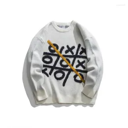 Men's Sweaters Fun Print Sweater Hip Hop Streetwear Knitted 2023 Autumn Fashion Women O-neck Pull Homme Men Clothing
