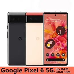 Google Pixel 6 5G 6,4" 8GB RAM 128GB ROM NFC Google Tensor Octa Core Olåst Original Mobiltelefon Android Smartphone