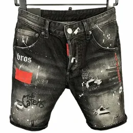Jean krótkie dżinsy dla mężczyzn Jean Jeans Uomo kolano Jean męskie dżinsy na co dzień męskie spodnie od projektanta luksusowy projektant Ripped damskie projektant P j3d0 #