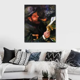 Handgefertigte Leinwandkunst, Gemälde von Pierre Auguste Renoir, Claude Monet, Reading1872, Dorflandschaft, Kunstwerk, Badezimmerdekoration