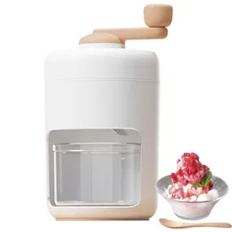 Ice Cream Tools Portable Ice Crusher Homemade Slushies Ice Cream Hand Shaved Snow Cone Machine Without Electricity Practical Slushies Diy Device 230707