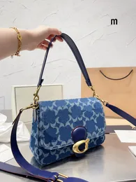 Axelväskor mjuka tabby väskor designers handväska kvinnor denim axelväska sacoche bokstäver bolso korsar kropp messenger väskor klaff totes pochrtte plånböcker