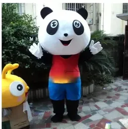 Disfraces de mascota de panda lindo de halloween Traje de personaje de dibujos animados Traje de fiesta de Navidad al aire libre Traje de tamaño adulto Ropa de publicidad promocional