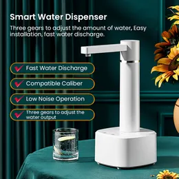 Vattenpumpar Vattenflaskpump Automatisk elektrisk vattengallonpumpautomat Stationär USB-laddningsbar 3-växlad vattenpumpautomat med stativ 230707