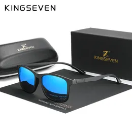 KINGSEVEN 2020 Nya Ultra Light TR90 Solglasögon Män Polarized Cat.3 UV400 TAC Lens Driving Solglasögon Dam Casual Glasögon