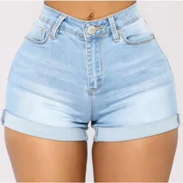 Frauen Shorts Denim Frauen Rolled Rim Sommer Mädchen Damen Jean Hosen Hohe Taille Casual Sexy Jeans Für Frauen 2023