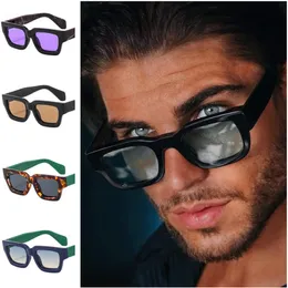 Hip Hop Solglasögon Unisex fyrkantiga solglasögon Adumbral Anti-UV glasögon Glasögon med små bågar Retro Enkelhet Ornamental