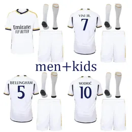 BELLINGHAM camisas de futebol 22 23 24 kits de futebol infantil VINI JR TCHOUAMENI ALABA ASENSIO MODRIC RODRYGO Quarta 2023 2024 REAL MADRIDS camisa de futebol masculina shorts de futebol