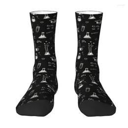 Men's Socks Science Chemistry Pattern Crew Unisex Cool Math Physics Biology Spring Summer Autumn Winter Dress