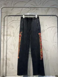 Pantaloni taglie forti da uomo Girocollo ricamato e stampato abbigliamento estivo in stile polare con street puro cotone 41eoi