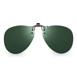 JM spolaryzowane okulary przeciwsłoneczne w formie nakładki damskie męskie Vintage Pilot Filp up okulary przeciwsłoneczne na okulary korekcyjne UV400