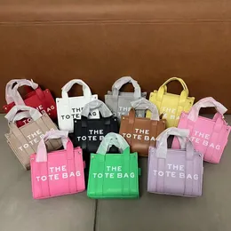Tote Bags women fashion New mini 20CM size shopping bag Designer Handbags famous Large capacity plain embossing pu leather