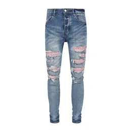 2023 Jeans da uomo firmati # 1 Pantaloni strappati Jeans firmati alti Jeans da uomo Pantaloni ricamati Pantaloni con foro alla moda Pantaloni con cerniera più venduti am ~ 7 # 4e