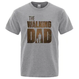 Klänning Negan The Walking Dad Funny Men T Shirts tryckt 2023 Summer Hip Hop Tshirt Högkvalitativ Haruku -märke Kort ärm Tshirt