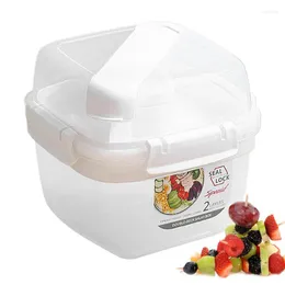 Dinnerware Sets Adult Lunch Storage Box Organizer Reusable Boxes Lettuce Keeper Fruit Snack Holder Salad