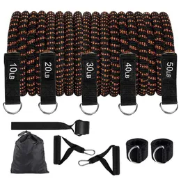 Faixas de resistência Faixas de treino Faixas de treinamento para exercícios em casa Presente de fitness com design de bolsa de armazenamento Fácil de ajustar intensidade de agachamento Deadlift e HKD230710