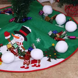 10 unids/set bolas de nieve de Navidad decoración de Navidad para interiores bolas de nieve de felpa suave realista adornos de simulación 7cm L230626