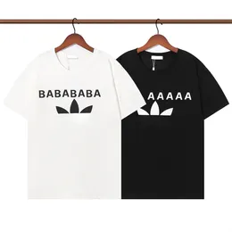 Todos os tipos de camisetas masculinas de grife camisetas pretas e brancas casais ficam na rua verão camiseta tamanho S-S-XXXL BABABA19