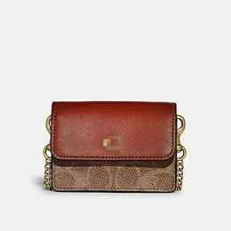 Chain Mini Card Bag Card Holder Plånbok med kedje bärbar förvaring, utsökta och fashionabla, mångsidiga plånbok