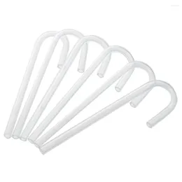 Ciotole 6pcs Tubo in acrilico a forma di U Curva del tubo per sistema/diffusore di CO2 per acquari