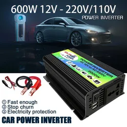 Jump Starter 600W DC 12V a CA 110V 220V 230V Inverter per auto portatile Caricabatterie Convertitore Adattatore Trasformatore Accessori auto per la casa HKD230710